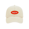 Casquette beige patch Colette