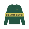 Sweat-shirt vert broderie cœur Colette