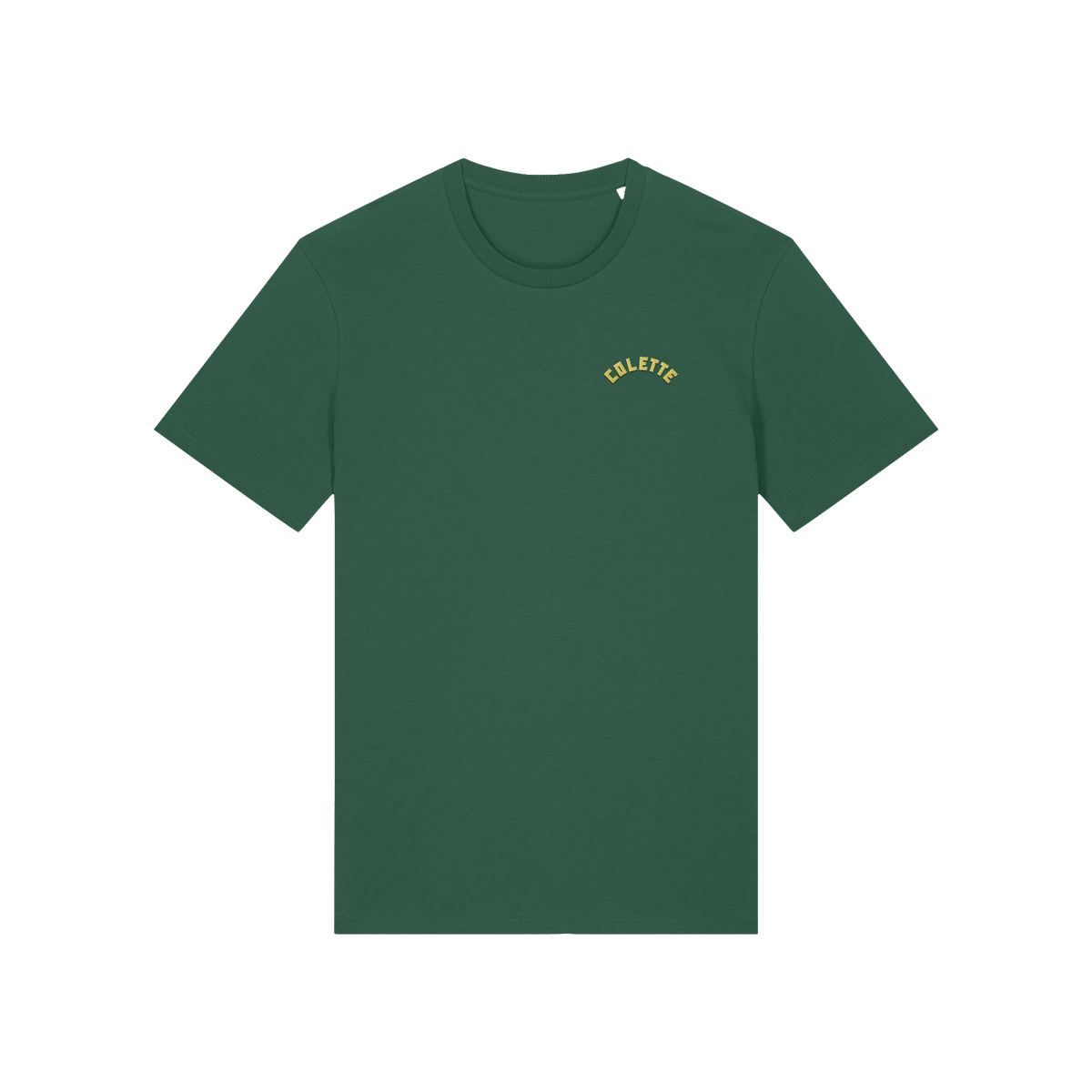 T-shirt vert broderie cœur Colette